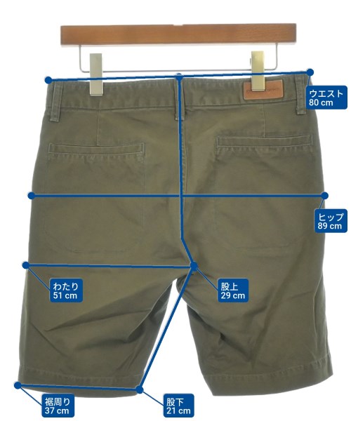 grown&sewn（グロウンアンドソーン）ショートパンツ カーキ サイズ:30(M位) メンズ/2200612205048