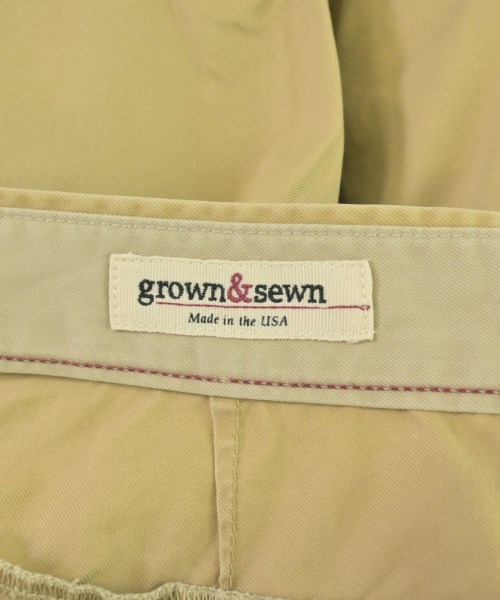 grown&sewn（グロウンアンドソーン）チノパン ベージュ サイズ:34(XL位) メンズ/2200731388110