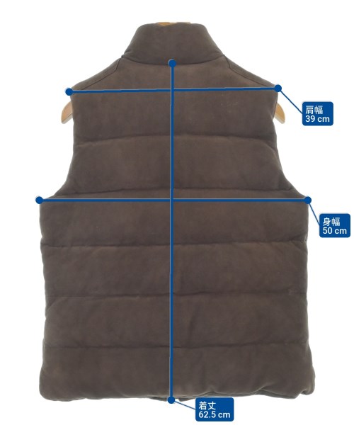 ETONNE（エトネ）ダウンジャケット/ダウンベスト 茶 サイズ:M メンズ/2200635565273