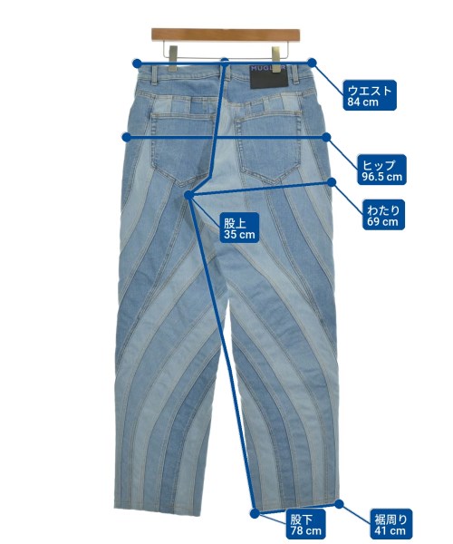 MUGLER（ミュグレー）デニムパンツ 青 サイズ:40(M位) レディース/2200633466022
