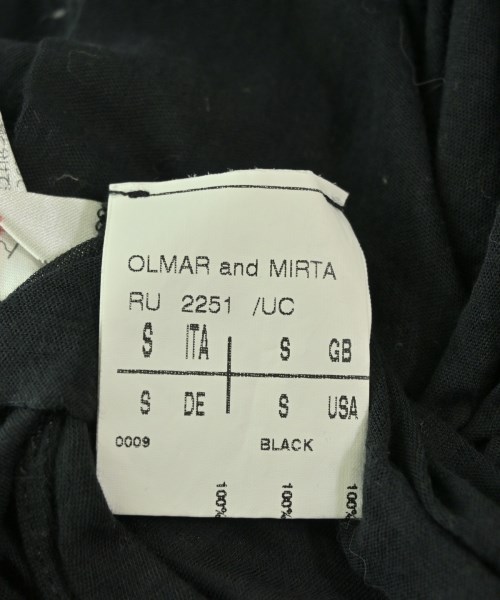 OLMAR AND MIRTA（オルマーアンドマリータ）Tシャツ・カットソー 黒 サイズ:S レディース/2200692338339