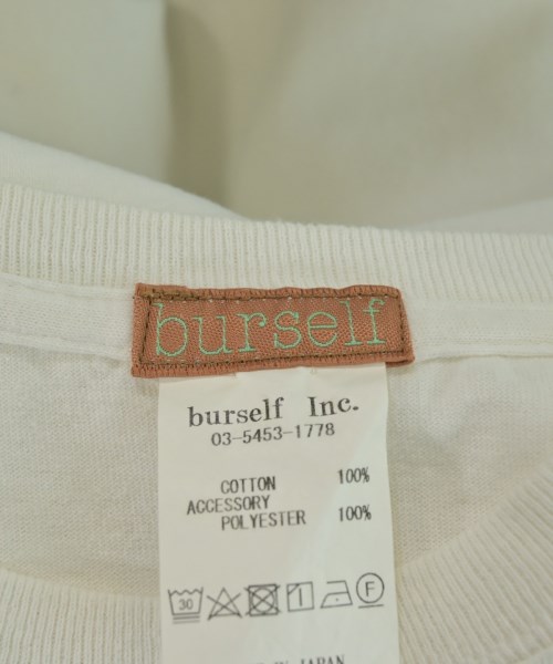 burself（バーセルフ）Tシャツ・カットソー 白 サイズ:F レディース/2200655358107
