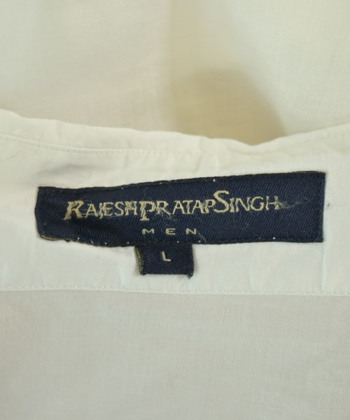 RAJESH PRATAP SINGH（ラジェシュ　プラタップ　シン）カジュアルシャツ 白 サイズ:L レディース/2200692338537