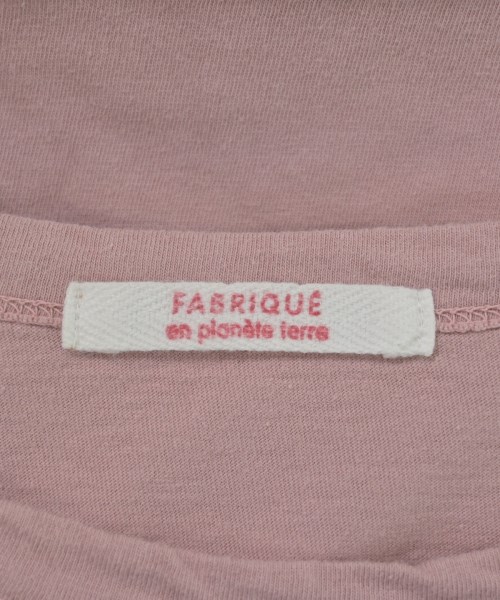 FABRIQUE en planete terre（ファブリケアンプラネテール）Tシャツ・カットソー ピンク サイズ:38(M位) レディース/2200703939036