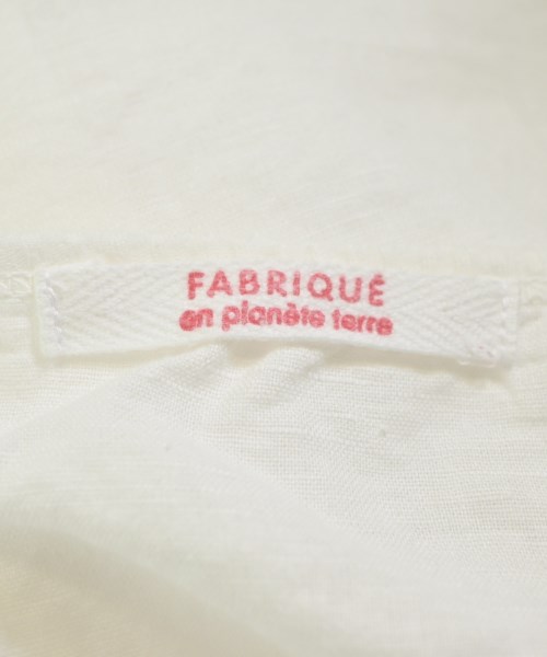 FABRIQUE en planete terre（ファブリケアンプラネテール）カジュアルシャツ 白 サイズ:38(M位) レディース/2200668428033