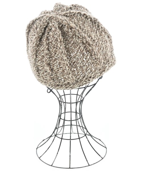 Janette　Murray（ジャネットマーレー）ニットキャップ・ビーニー ベージュ サイズ:- レディース/2200612785076