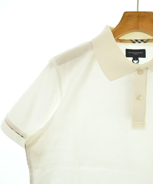 BURBERRY GOLF（バーバリーゴルフ）ポロシャツ 白 サイズ:L レディース/2200640699017