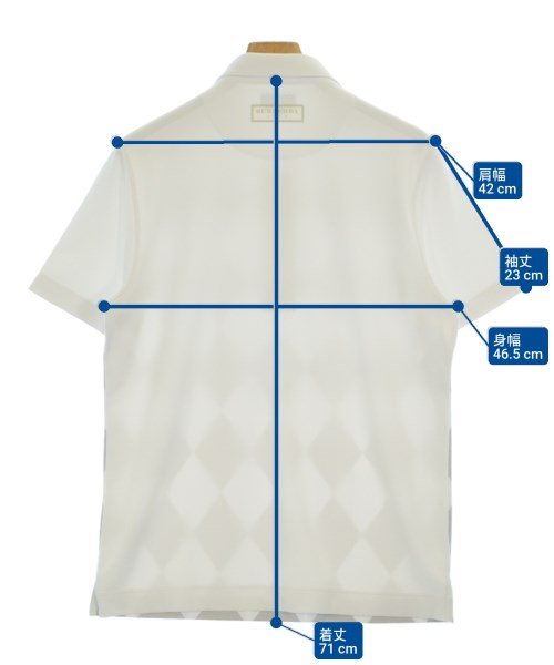 BURBERRY GOLF（バーバリーゴルフ）ポロシャツ 白 サイズ:3(L位) メンズ/2200694938056