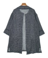 DUYAN（ドゥーヤン）ノーカラージャケット 紺 サイズ:40(M位) レディース/2200633164041