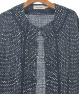 DUYAN（ドゥーヤン）ノーカラージャケット 紺 サイズ:40(M位) レディース/2200633164041