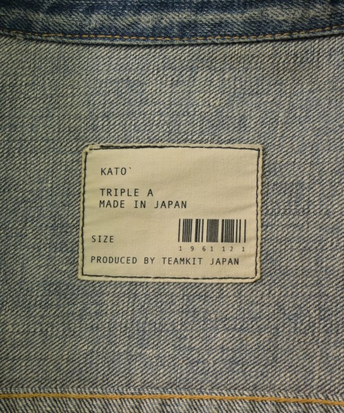 KATO`　AAA（カトートリプルエー）デニムジャケット 青 サイズ:L メンズ/2200639622040