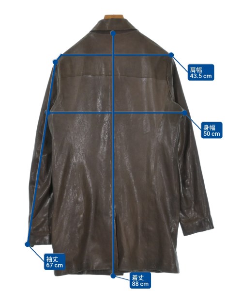 Salvatore Santoro（サルバトーレサントロ）コート 茶 サイズ:46(M位) メンズ/2200639884011