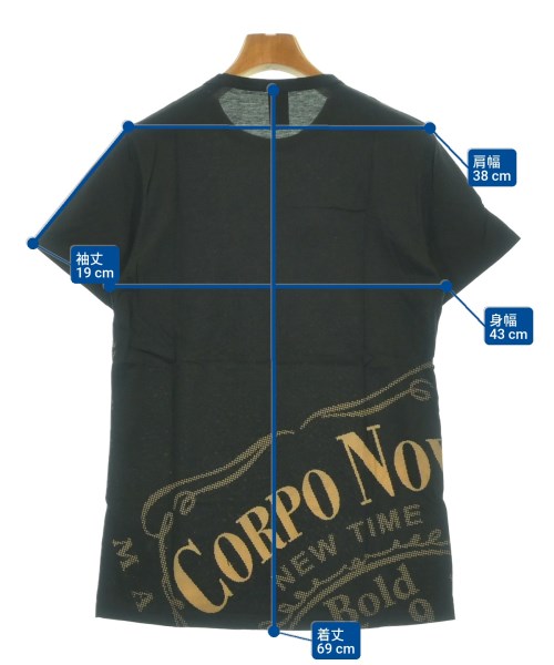 CORPO NOVE（コルポノーベ）Tシャツ・カットソー 黒 サイズ:-(XS位) メンズ/2200634891694