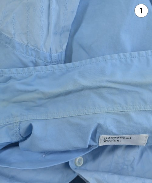 UNIVERSAL WORKS（ユニバーサルワークス）カジュアルシャツ 青 サイズ:L メンズ/2200554672120