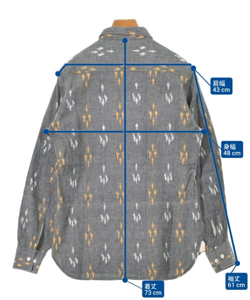 UNIVERSAL WORKS（ユニバーサルワークス）カジュアルシャツ グレー サイズ:S メンズ/2200559364068