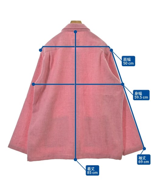 UNIVERSAL WORKS（ユニバーサルワークス）カバーオール ピンク サイズ:XXXL メンズ/2200665429019