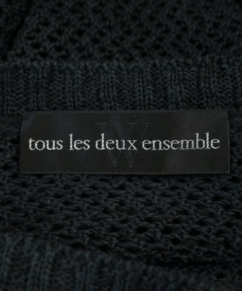 tous les deux ensemble（トゥレドゥアンサンブル）ニット・セーター 黒 サイズ:36(S位) レディース/2200707679259