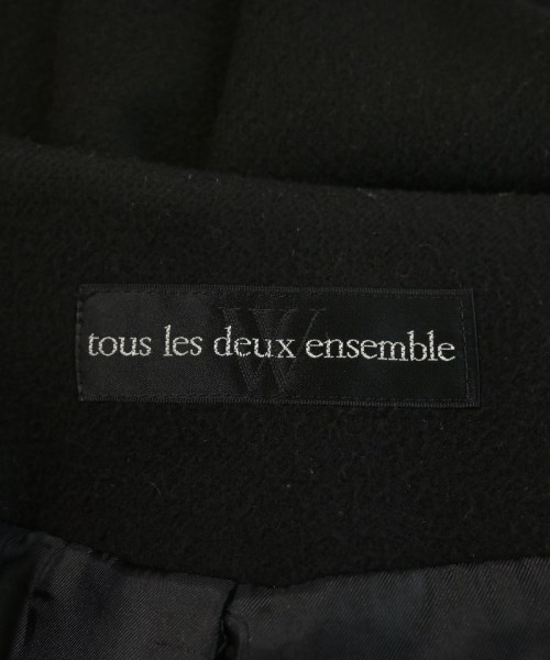 tous les deux ensemble（トゥレドゥアンサンブル）チェスターコート 黒 サイズ:F メンズ/2200721755021