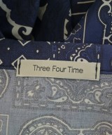 Three Four Time（スリーフォータイム）ワンピース 紺 サイズ:F レディース/2200728015043