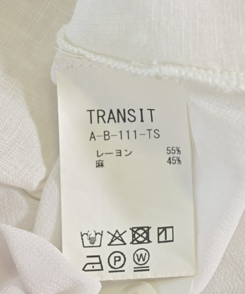 TRANSIT（トランジット）ブラウス 白 サイズ:1(S位) レディース/2200709548027