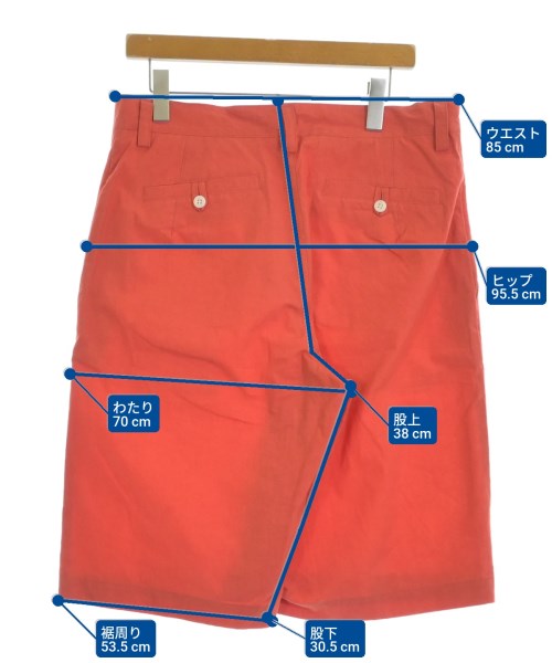 Ryu（リュー）ショートパンツ 赤 サイズ:4(XL位) メンズ/2200647477090