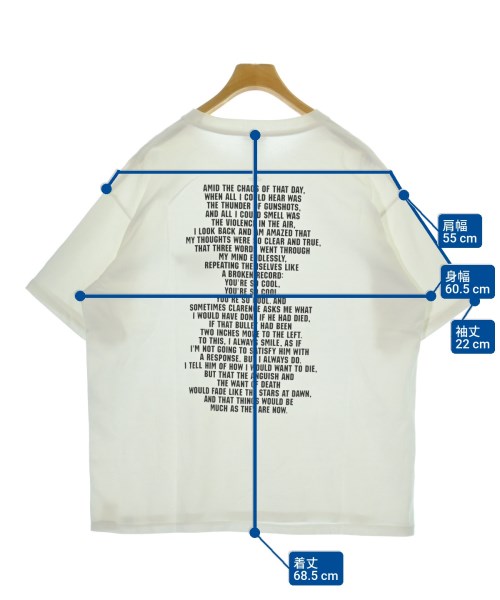 goat（ゴート）Tシャツ・カットソー 白 サイズ:L メンズ/2200678240106