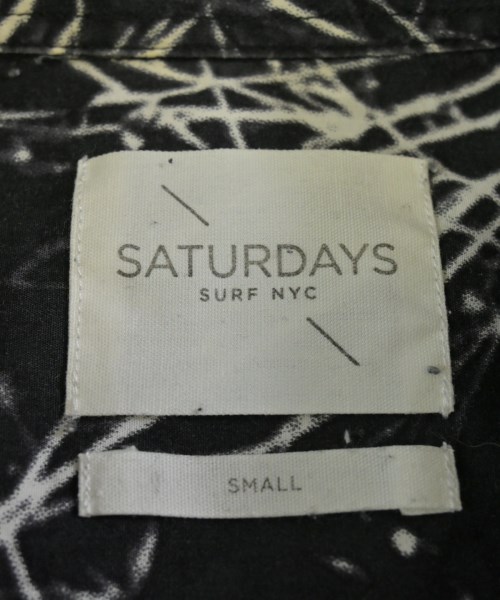 SUTURDAY SURF NYC（サタデーズサーフニューヨーク）カジュアルシャツ 黒 サイズ:S メンズ/2200666249067