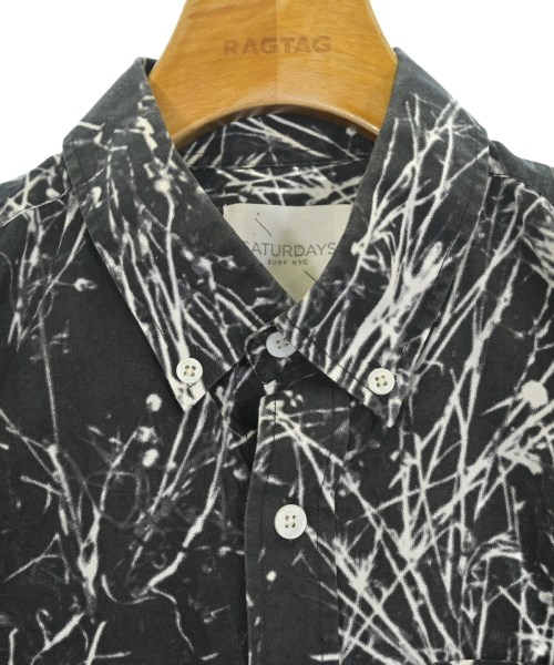 SUTURDAY SURF NYC（サタデーズサーフニューヨーク）カジュアルシャツ 黒 サイズ:S メンズ/2200666249067