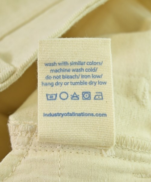 INDUSTRY OF ALL NATIONS（インダストリーオブオールネイションズ）デニムパンツ 白 サイズ:28(S位) レディース/2200664533083