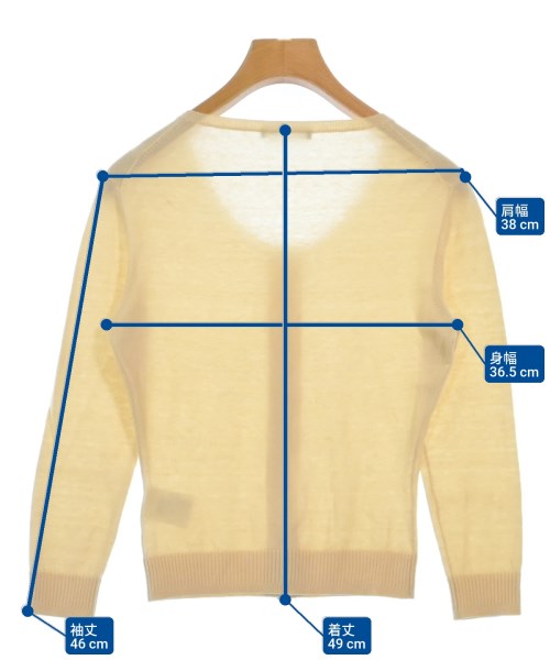 STRENESSE（ストラネス）カーディガン 黄 サイズ:34(XXS位) レディース/2200618425020