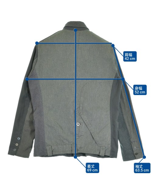 Arte Povera（アルテポーヴェラ）カバーオール グレー サイズ:44(S位) メンズ/2200653555089