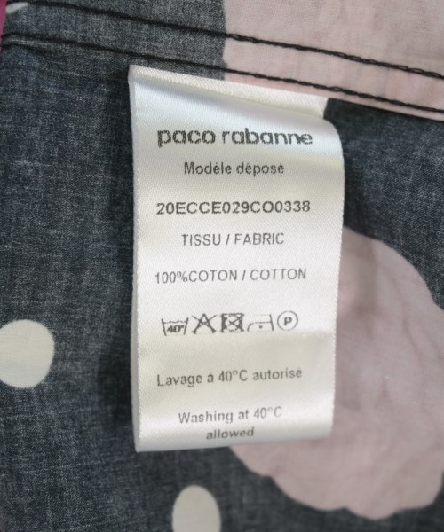 Paco Rabanne（パコラバンヌ）カジュアルシャツ 黒 サイズ:44(L位) レディース/2200716409038