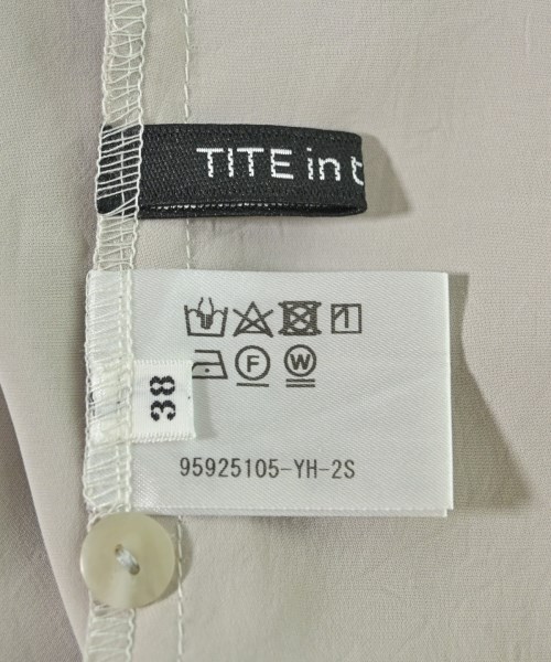 TITE IN THE STORE（ティテインザストア）ブラウス グレー サイズ:38(M位) レディース/2200625358076
