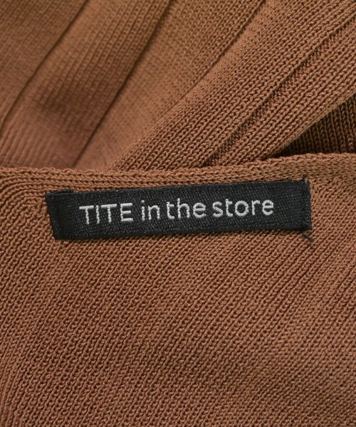 TITE IN THE STORE（ティテインザストア）ベスト/ノースリーブ 茶 サイズ:F レディース/2200665896026
