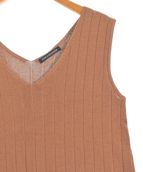 TITE IN THE STORE（ティテインザストア）ベスト/ノースリーブ 茶 サイズ:F レディース/2200665896026
