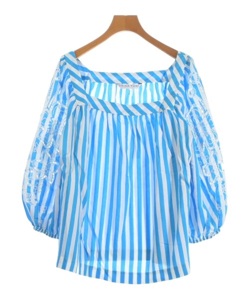 TRINA TURK(トリーナターク)ブラウス 青 サイズ:M/2200658816178