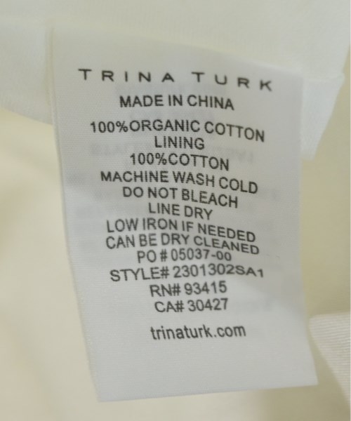 TRINA TURK（トリーナターク）ワンピース 白 サイズ:6(M位) レディース/2200715557204