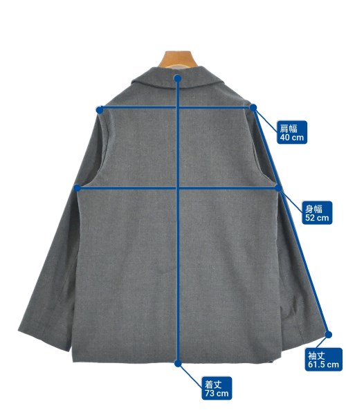 veritecoeur（ヴェリテクール）テーラードジャケット グレー サイズ:1(S位) レディース/2200673117021