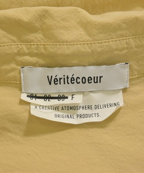 veritecoeur（ヴェリテクール）シャツワンピース 黄 サイズ:F レディース/2200734269065