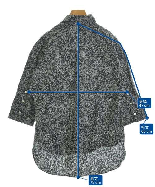 Maker's Shirt 鎌倉（メイカーズシャツカマクラ）ブラウス 黒 サイズ:38(M位) レディース/2200634597237