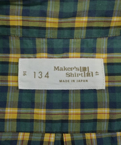 Maker's Shirt 鎌倉（メイカーズシャツカマクラ）カジュアルシャツ 緑 サイズ:41(XL位) メンズ/2200616725047