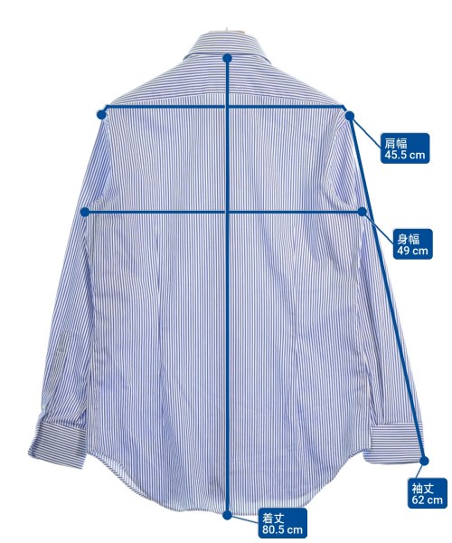 Maker's Shirt 鎌倉（メイカーズシャツカマクラ）カジュアルシャツ 青 サイズ:15 3/4(L位) メンズ/2200612846081