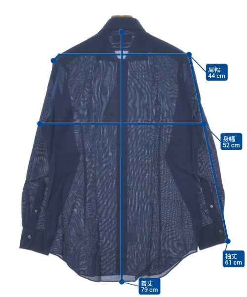 Maker's Shirt 鎌倉（メイカーズシャツカマクラ）カジュアルシャツ 紺 サイズ:41(XL位) メンズ/2200614886405