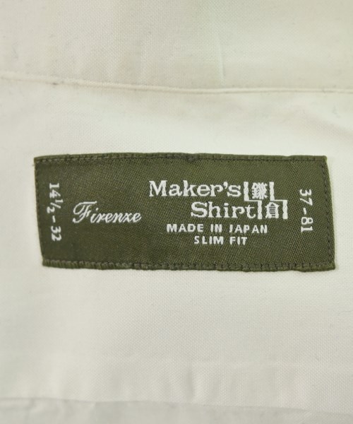 Maker's Shirt 鎌倉（メイカーズシャツカマクラ）ドレスシャツ 白 サイズ:14 1/2(XS位) メンズ/2200677580036