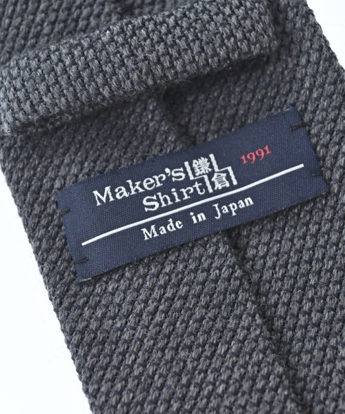 Maker's Shirt 鎌倉（メイカーズシャツカマクラ）ネクタイ グレー サイズ:- メンズ/2200695270056