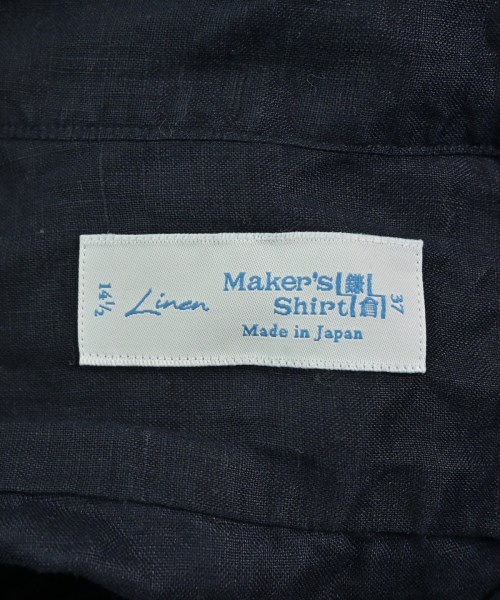 Maker's Shirt 鎌倉（メイカーズシャツカマクラ）ドレスシャツ 紺 サイズ:37(XS位) メンズ/2200701480103