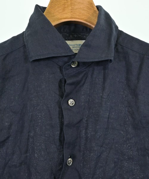 Maker's Shirt 鎌倉（メイカーズシャツカマクラ）ドレスシャツ 紺 サイズ:37(XS位) メンズ/2200701480103