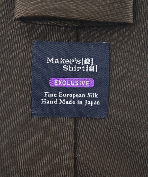 Maker's Shirt 鎌倉（メイカーズシャツカマクラ）ネクタイ 茶 サイズ:- メンズ/2200658597060