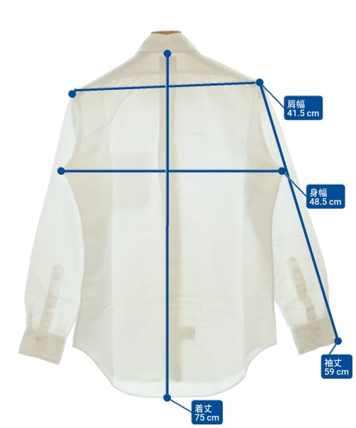 Maker's Shirt 鎌倉（メイカーズシャツカマクラ）カジュアルシャツ 白 サイズ:15(M位) メンズ/2200654436059