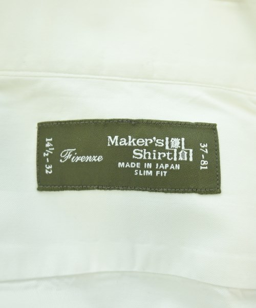 Maker's Shirt 鎌倉（メイカーズシャツカマクラ）ドレスシャツ 白 サイズ:37(XS位) メンズ/2200666426017